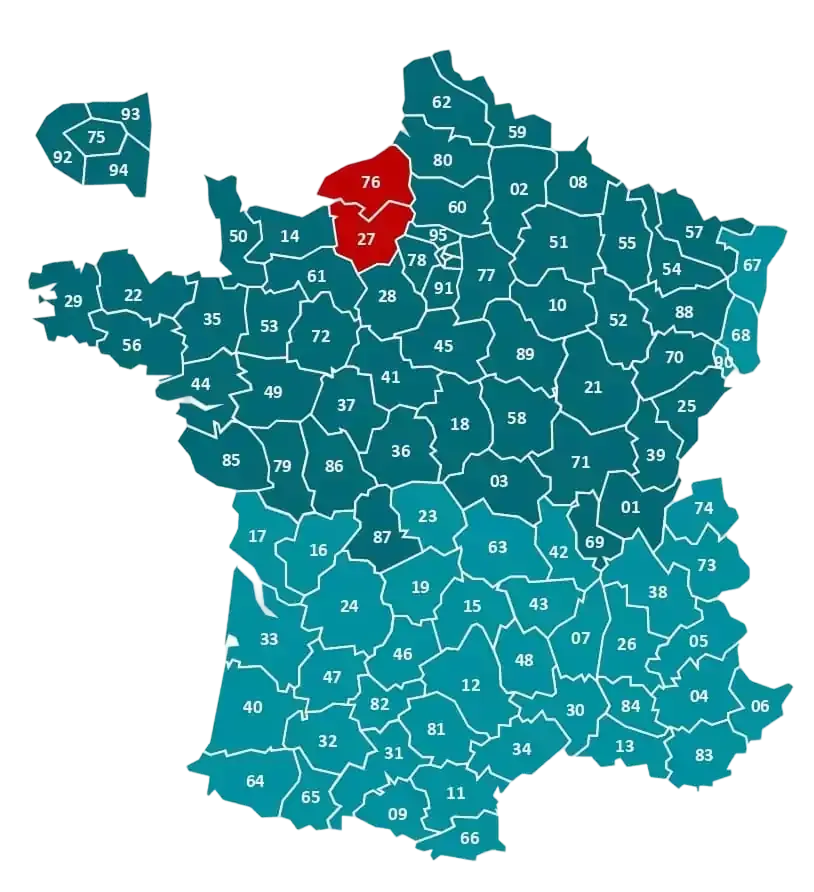 carte des zones de livraison