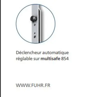 Serrure FUHR  multisafe 854 points automatique EA 92 - 2