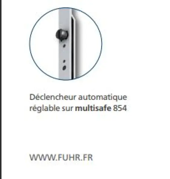 Serrure FUHR  multisafe 854 points automatique EA 92