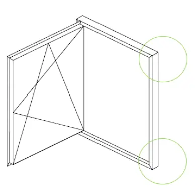 Gâche SCHUCO pour galet de verrouillage fenêtre 275099