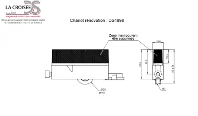 Kit chariots Simples Réglables LA CROISEE DS DS4898