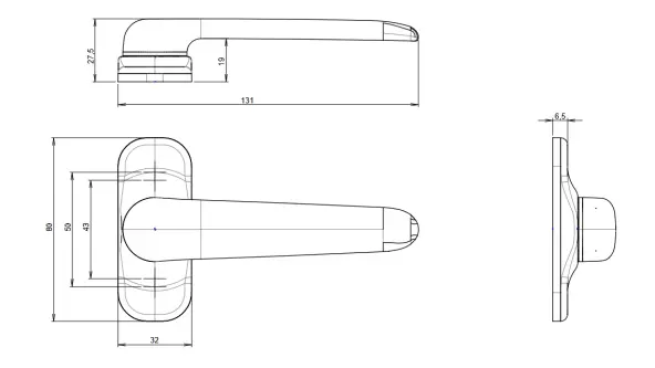 Béquille Simple DIANE DS6478 | Saillie Réduite LA CROISÉE DS