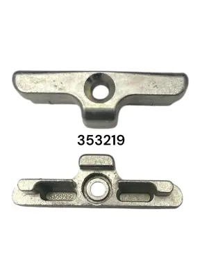 Gâche de galet MACO 353219 pour profil PVC