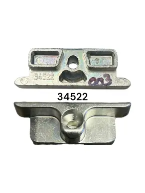 Gâche de galet MACO 34522 pour profil PVC
