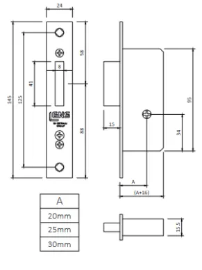 Serrure GNS 9791S - 2