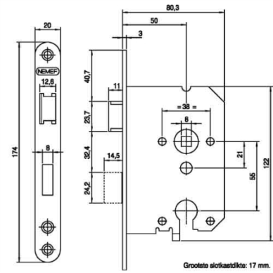 NEMEF 1269 Serrure monopoint - 3