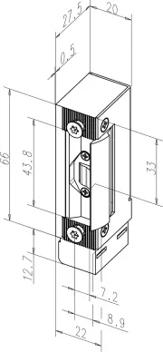 Gâches électrique 322NF EFFEFF