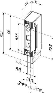 Gâches électrique 322NF EFFEFF - 4