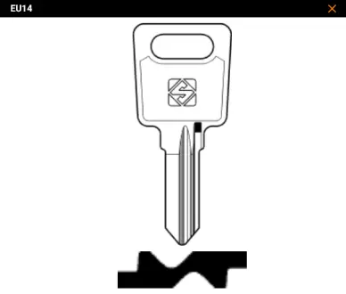 Clé Eurolocks EU14