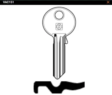 Clé Vachette VAC151