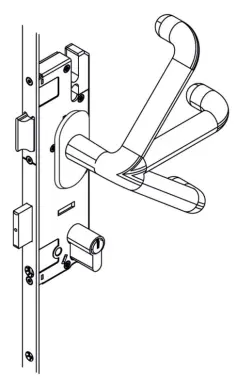 Serrure KFV multipoints AS 4050 R001 TU 24x6 mm - 2