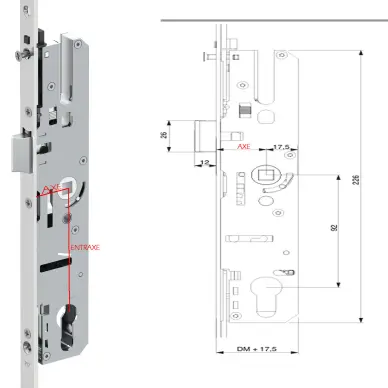 SERRURE MACO G-TS B-TV E92 - 3