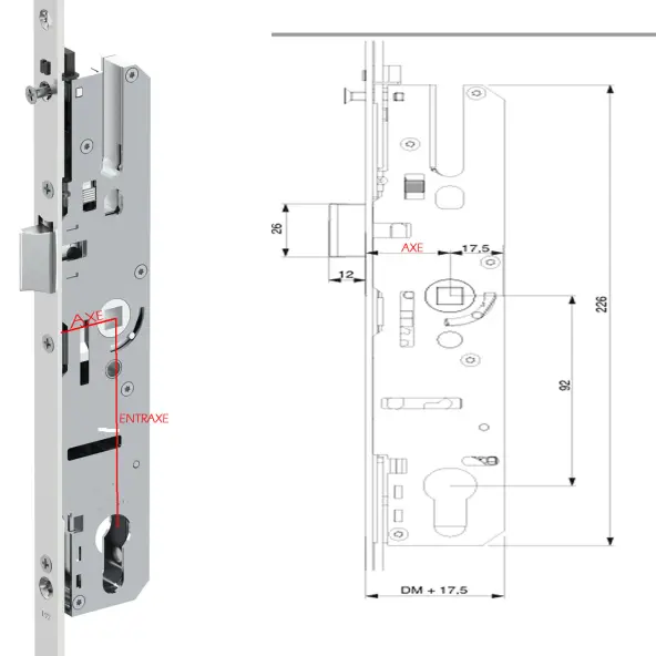 SERRURE MACO G-TS B-TV E92