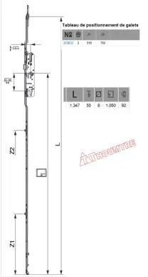 SERRURE MACO G-TS B-TV E92 - 5