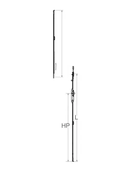 Crémone pour fenêtre et porte fenêtre ROTO  ajustable-haut