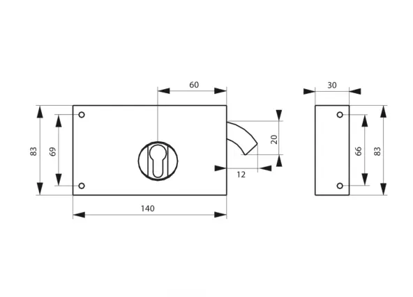 Serrure THIRARD Portail / Grille - Droite / Gauche