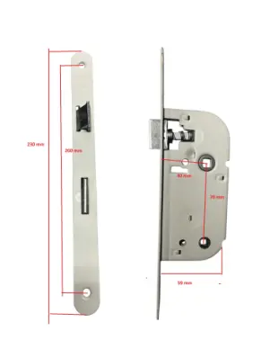 Serrure MARC 719 FR pour porte interieure Righini - 3