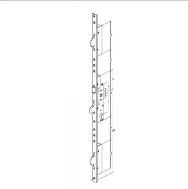 serrure 3 points schuco 24149100 pênes basculants T22 - 3