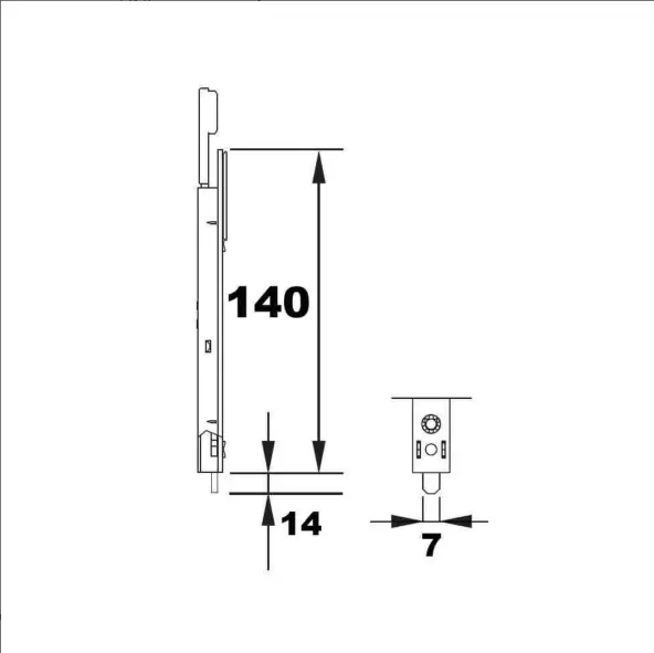 Inverseur TESC3080 - SIEGENIA SI AUBI TGKT