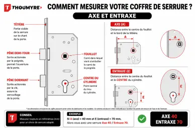 Serrure KFV boitier de remplacement Central 92 RHS RS1000SL - 3