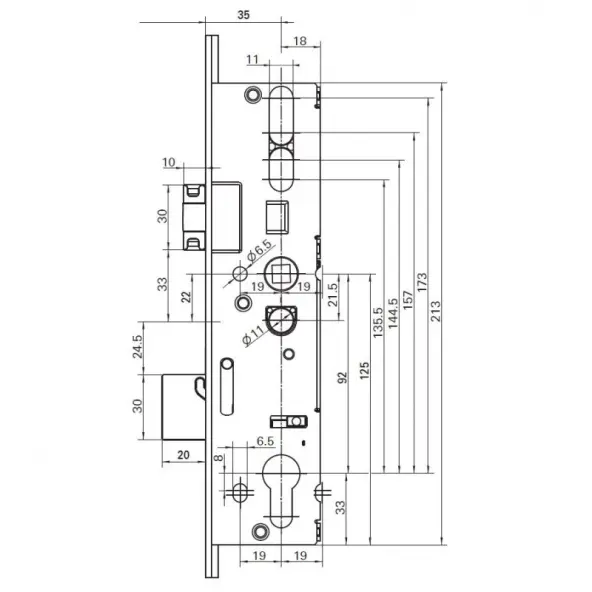 Serrure ROTO Safe H650 4 Galets I Automatique / Relevage