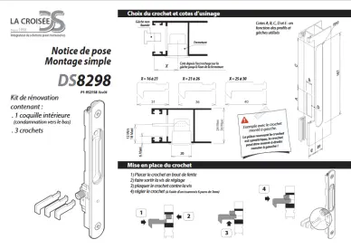 Fermeture manoeuvrante THIRARD de baie vitrée DS8298 - 2