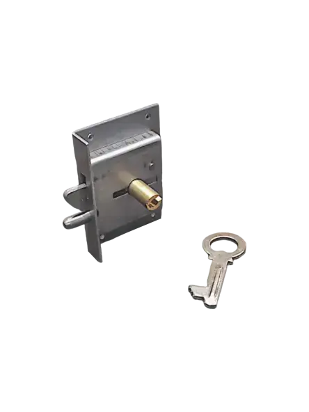 Serrure meuble Devismes à crochet A25 64/38 avec 1 clé