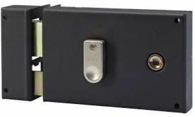 Serrure en applique VACHETTE mono-point horizontale - 8 Gorges 55/55mm