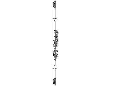 Serrure 3 Points Hydro Technal TGY3703.00 - Crochet Réglable