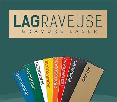 Plaque gravée pour boites aux lettres
