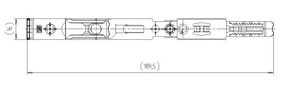 Verrou SIEGENIA TS C100 pour fenêtre PVC oscillo-battante