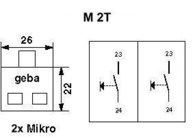 Contacteur à clé Geba 2 sens M-APZ 1-2T - 2