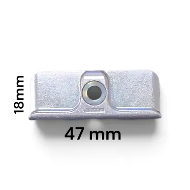 Gâche de galet MACO PVC réf. 370955