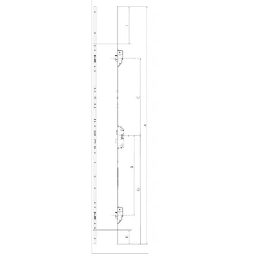 Serrure KFV multipoints automatique AS 3600 - 2