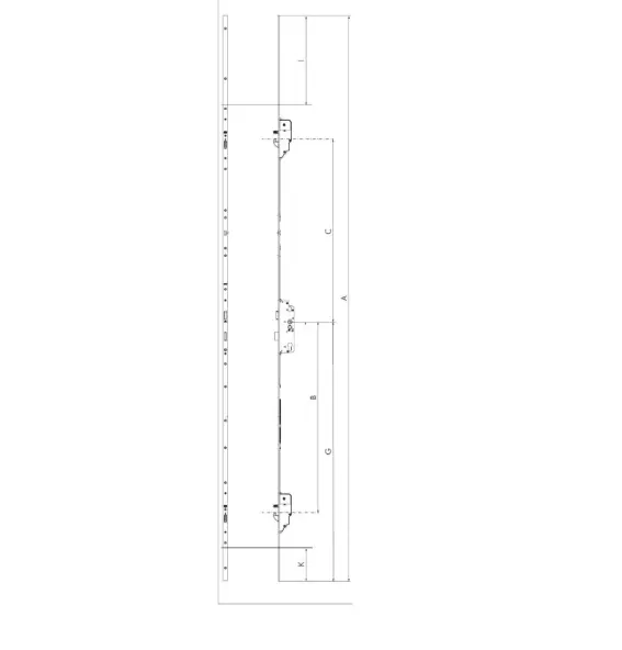 Serrure KFV multipoints automatique AS 3600