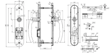 Ensemble de porte blindé Bricard BMB - 3