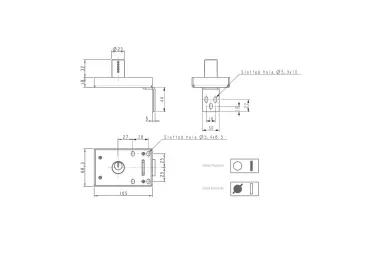Serrure en applique RONIS ELP102 - 3
