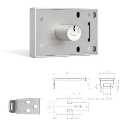 Serrure en applique RONIS ELP102 - 4