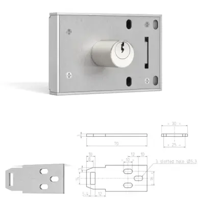 Serrure en applique RONIS ELP102 - 5