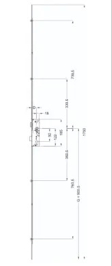 Serrure multipoints Winkhaus T-FG24184 à 4 rouleaux - 2