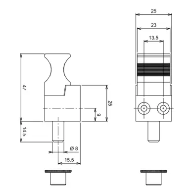 Verrou de coulissant La Croisée DS DS6220 - 4