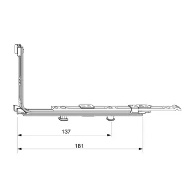 Renvoi d’angle horizontal rallongeable MACO 320-1800 222205