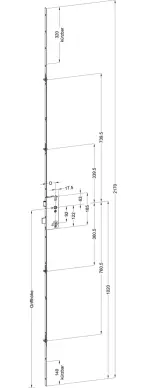 Serrure 5 points WINKHAUS T-F1677 L01 45/92/8 C4 MC