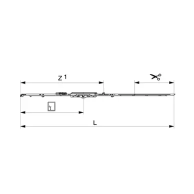 Crémone MACO Multimatic boitier 6,5 pour fenêtre OB - 2