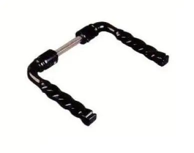 BEQUILLE DOUBLE ALU TORSADEE CARRE 7x95mm