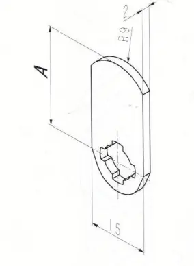 CAME PLATE A:25mm