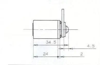 SERRURE BATTEUSE.S/PLAT.D18/L24 - 2 CLES