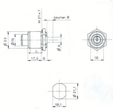 POUS.RD.RONIS 1342 D23mm-2C