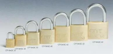 CADENAS LAITON/ACIER 60mm - 2 CLES