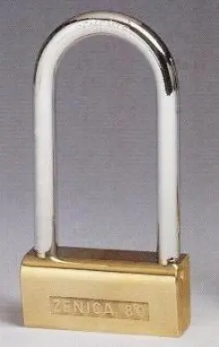 CADENAS LAITON/ACIER 80mm - 2 CLES